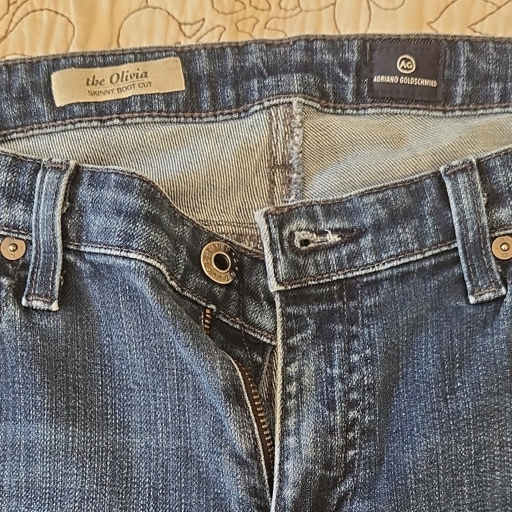 Ag Adriano Goldschmied Dark Blue Denim Jeans